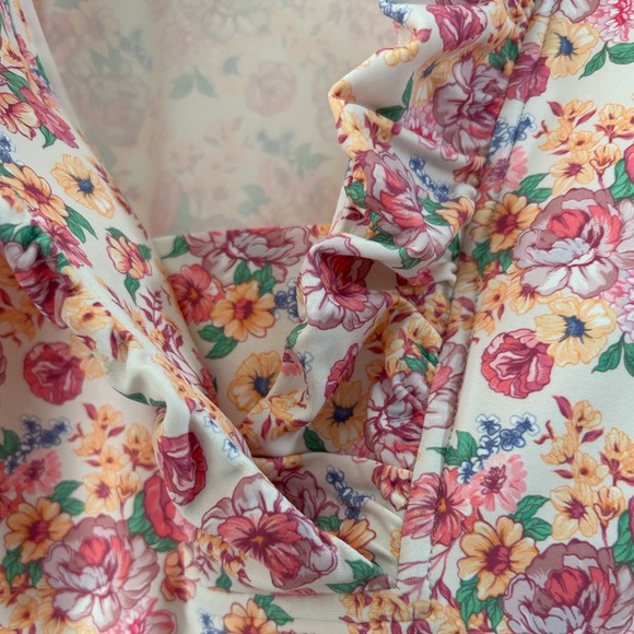 Simply Southern Women’s Dress Size Medium Soft Material Floral Pastel Pockets - Picture 6 of 10